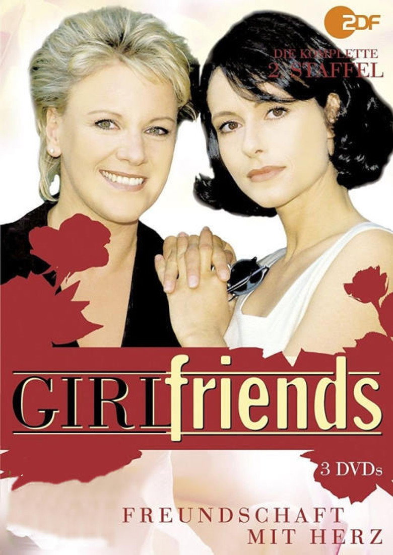 Girl friends – Freundschaft mit Herz poster background
