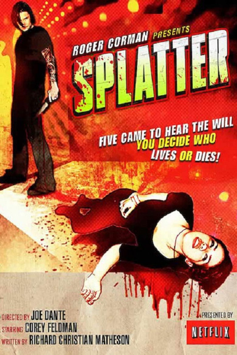 Splatter poster background