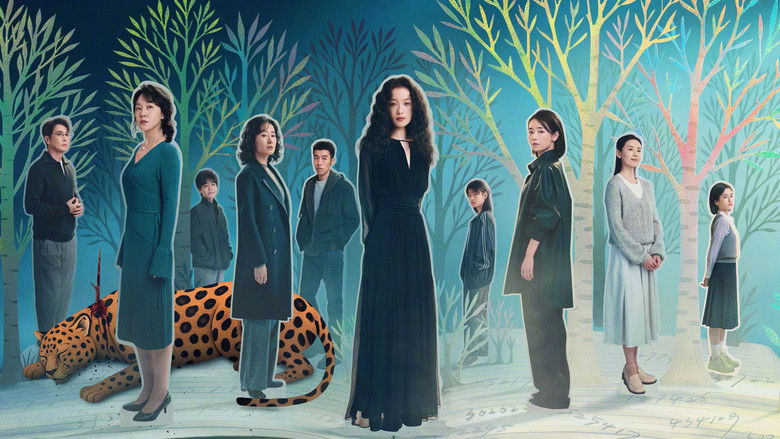 A woman standing alone in a vast, grey city intersection, looking small against the brutalist architecture.