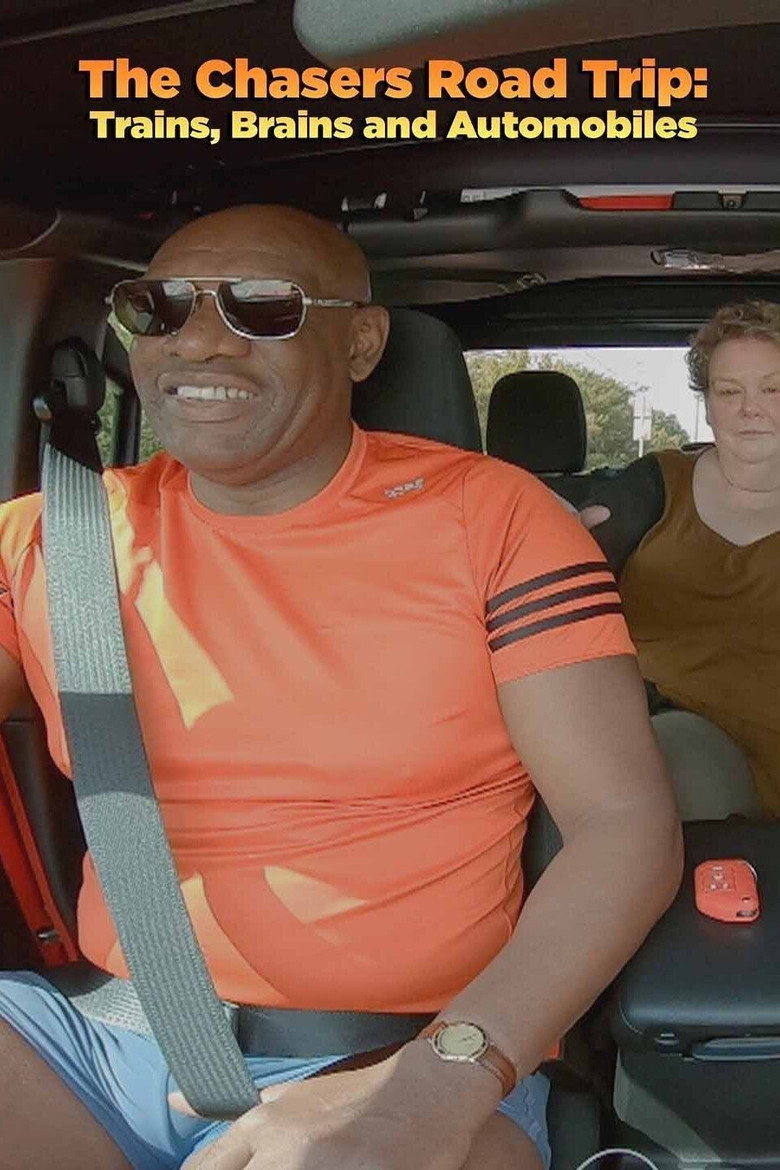 The Chasers Road Trip: Trains, Brains and Automobiles poster background