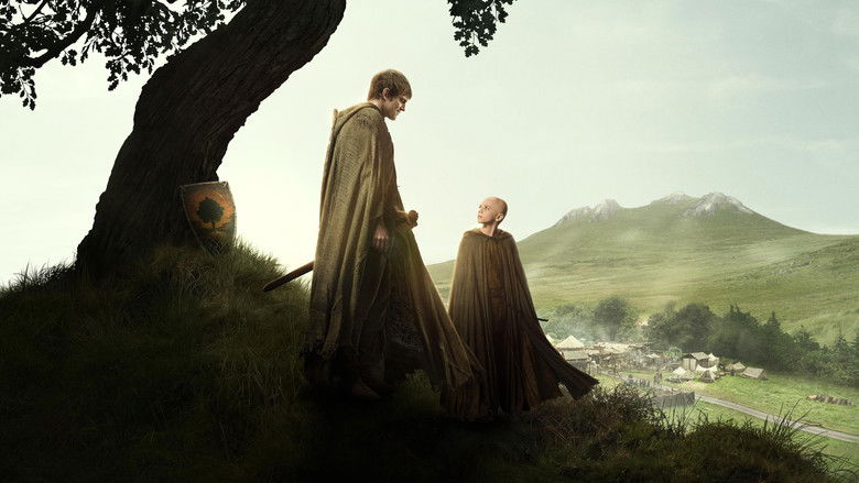 A knight looking out over a medieval tournament field