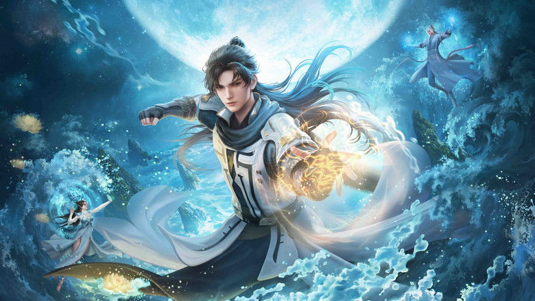 The characters exploring the ancient, mystical ruins on Tai Mountain