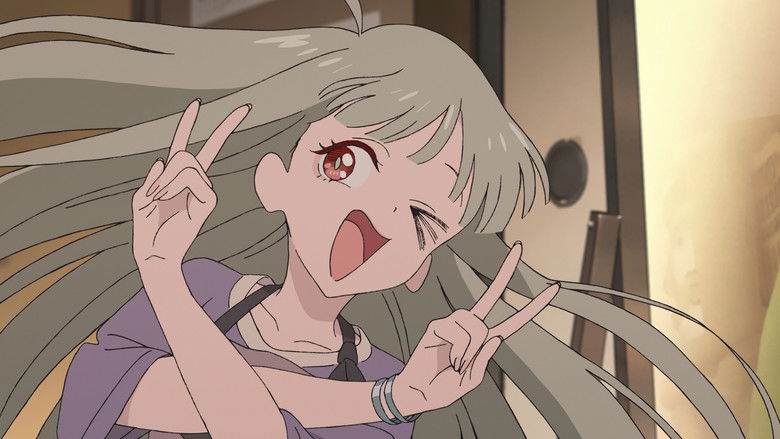 The glowing telephone pole against the night sky