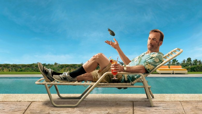 Hutch standing in the neon glow