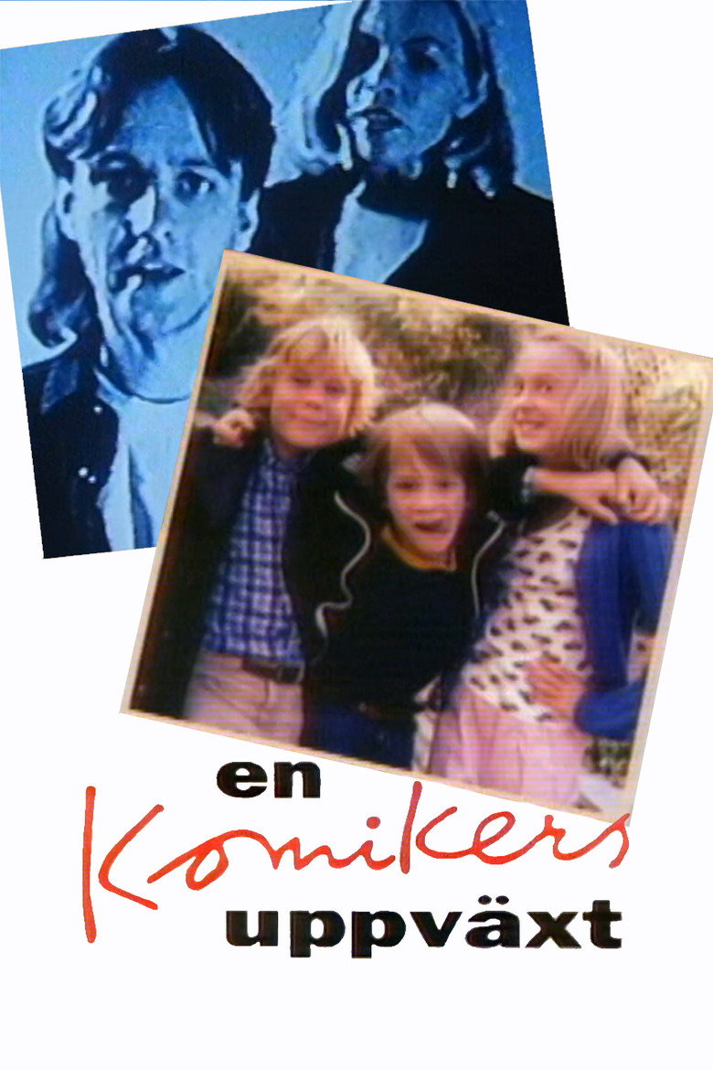 En komikers uppväxt poster background