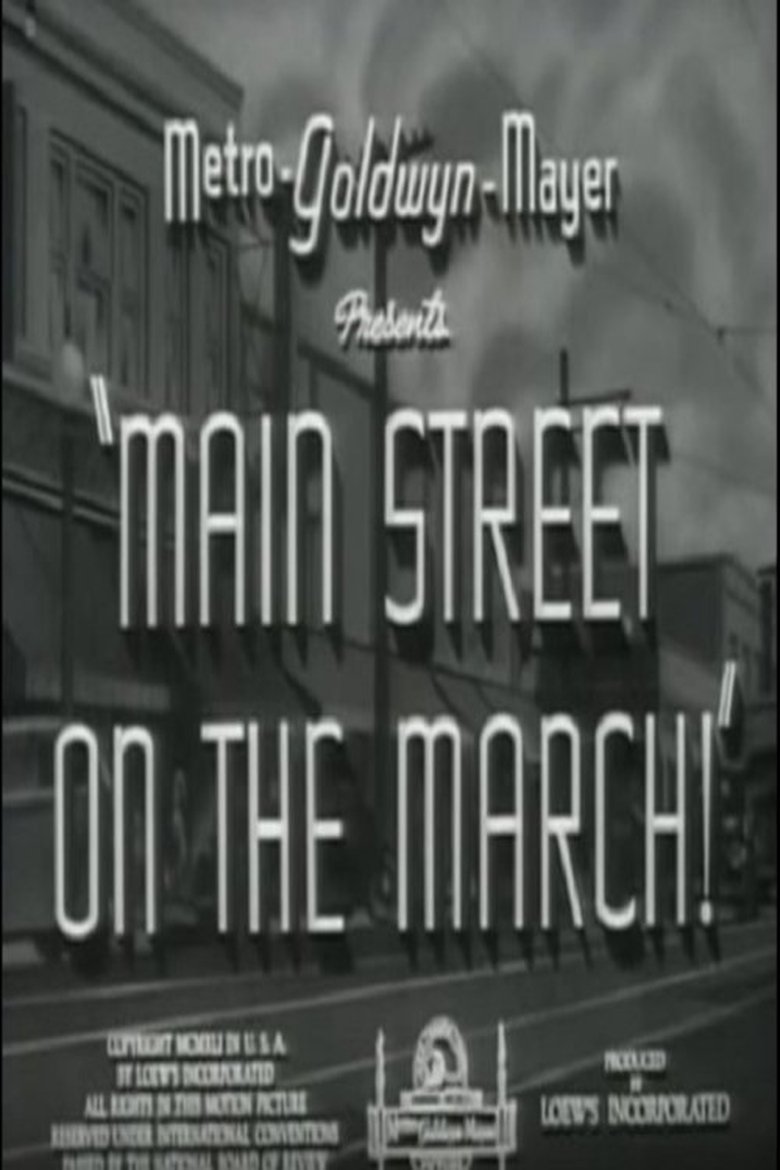 Main Street on the March! poster background