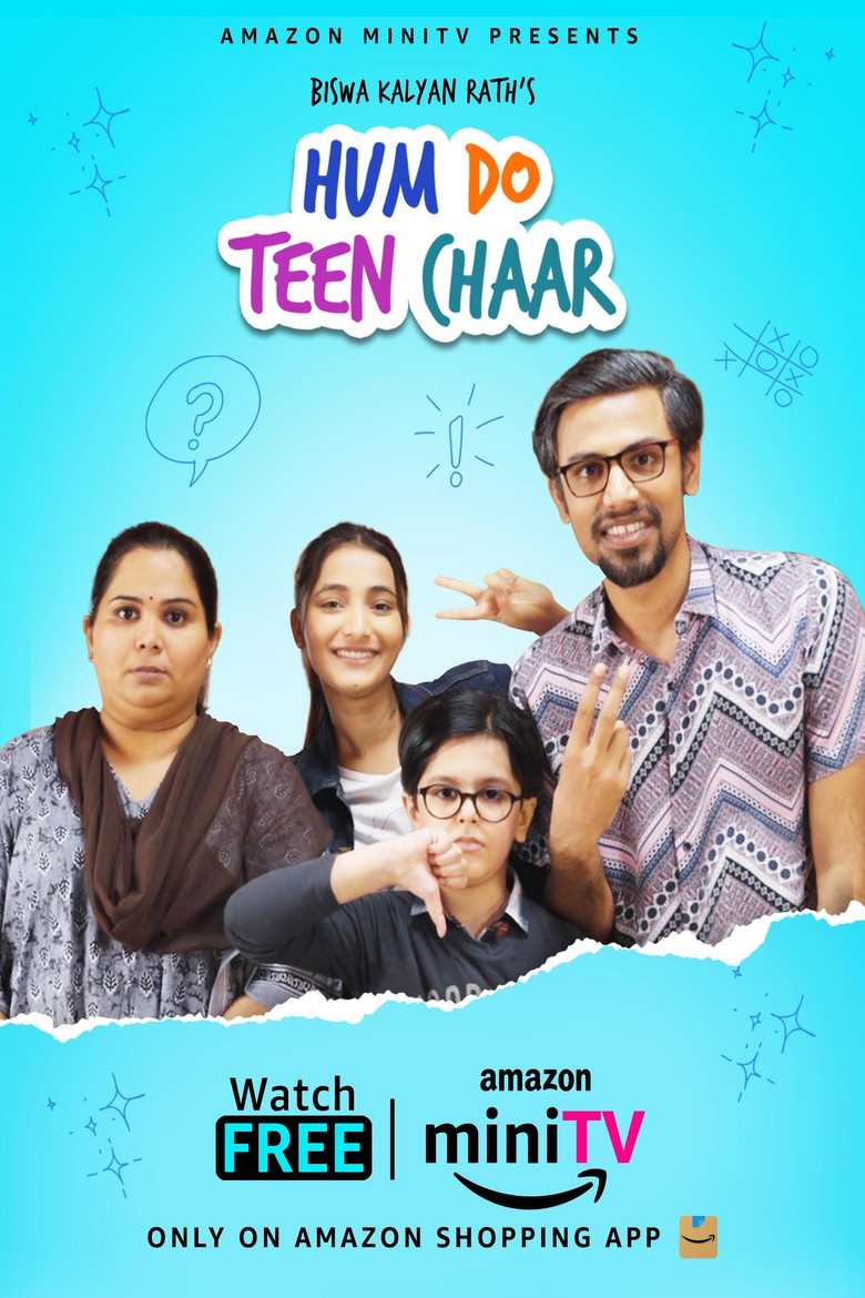 Hum Do Teen Chaar poster background