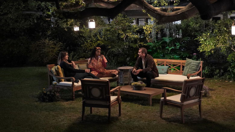 Jimmy sitting in his backyard