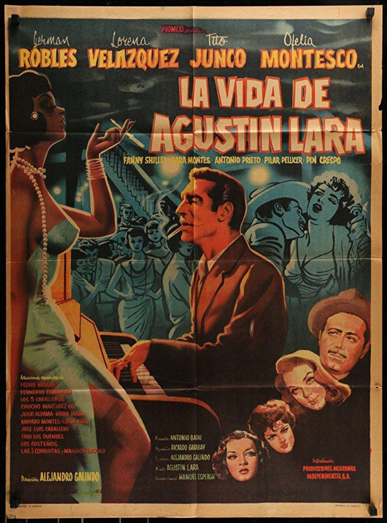La vida de Agustín Lara poster background