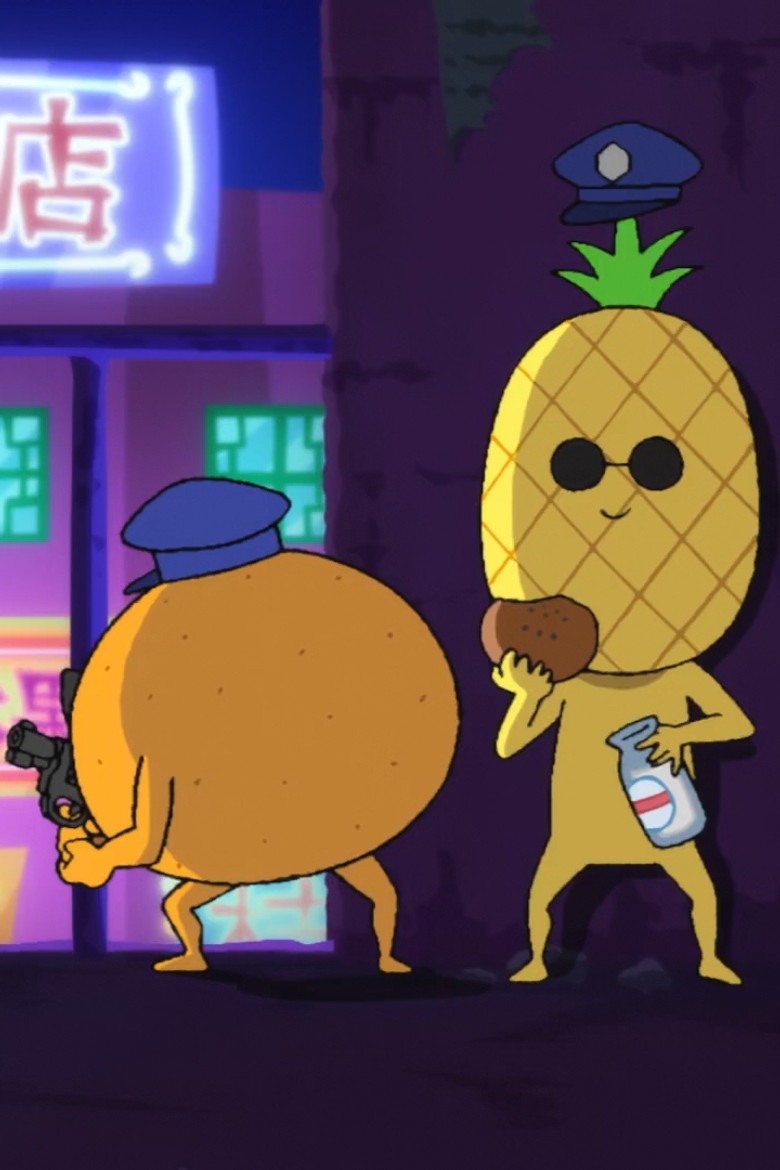 Fruit Brains poster background