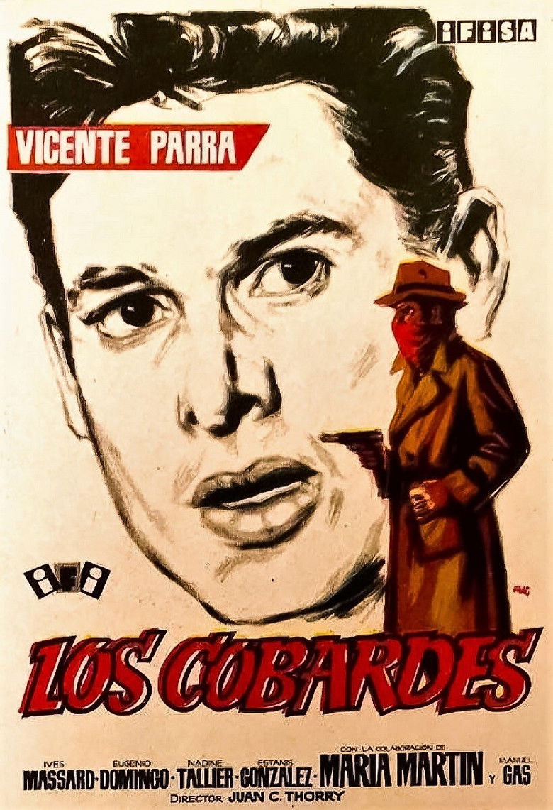 Los cobardes poster background