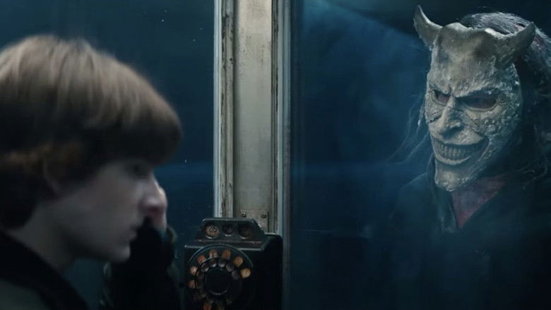 A dark silhouette in the snow