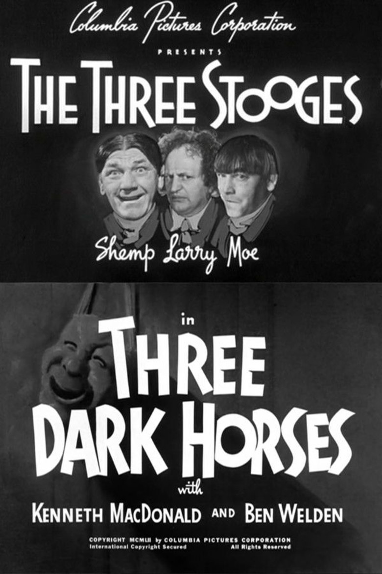Three Dark Horses poster background