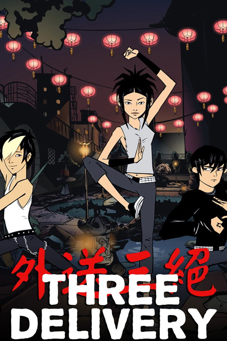 Three Delivery poster background