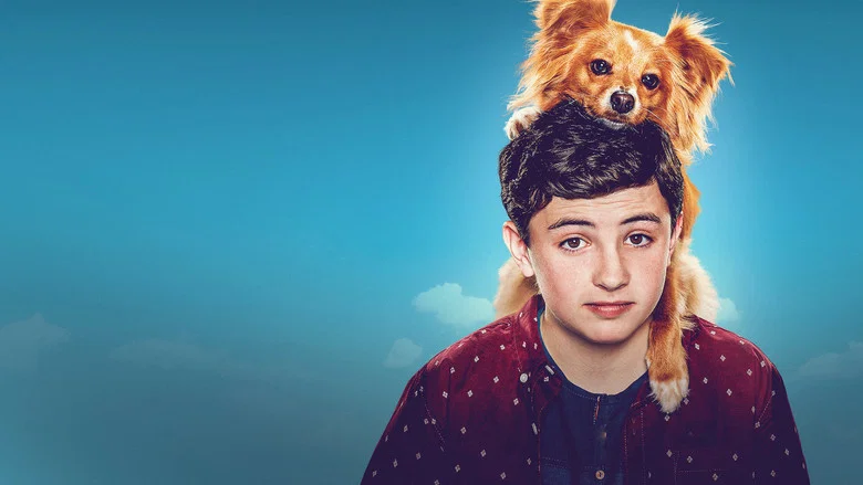 Noah and Dude sit on a school bench, the background warping into swirling colors as Noah's anxiety manifests visually.