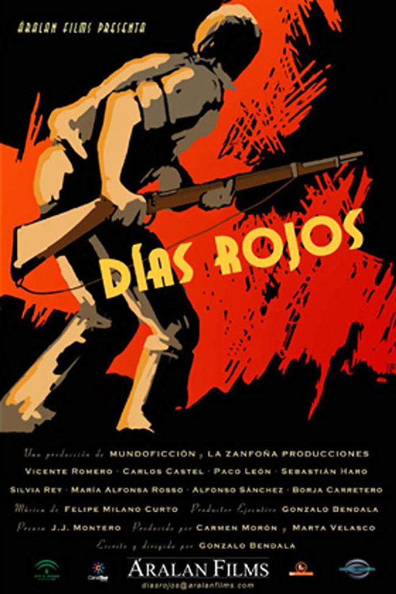 Días rojos poster background