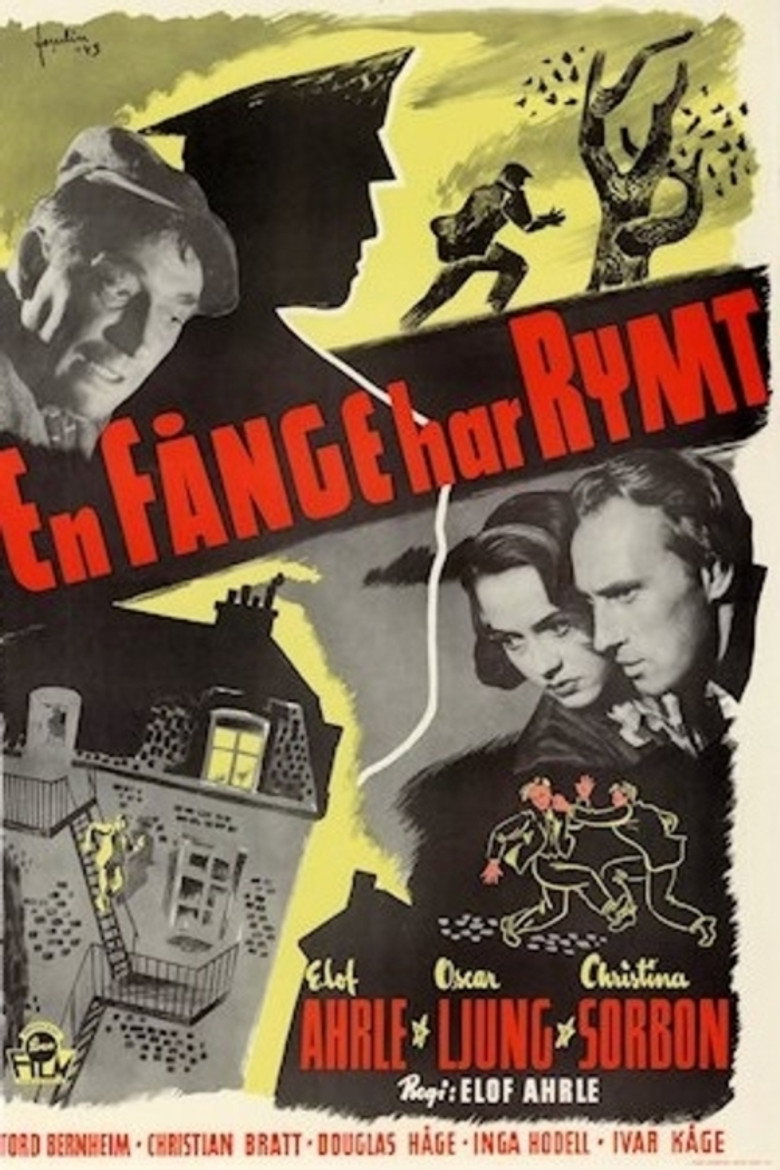 En fånge har rymt poster background