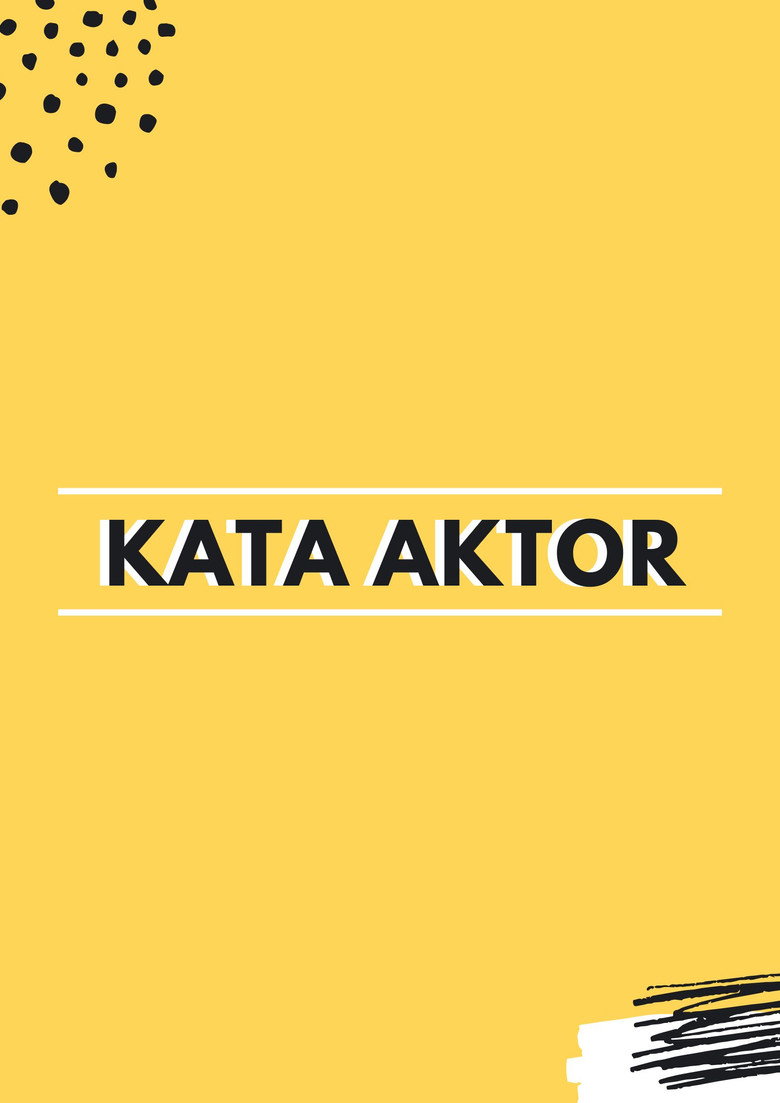Kata Aktor poster background