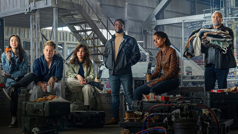 The crew prepares for the mid-air heist