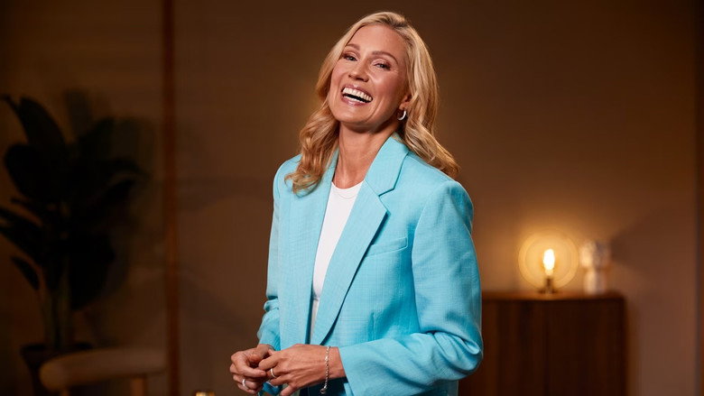 The pods in *Love Is Blind: Sweden*, sterile and windowless, where contestants talk for hours without seeing each other.