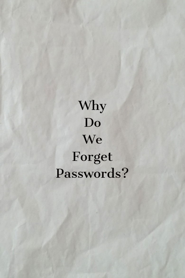 Why Do We Forget Passwords? poster background