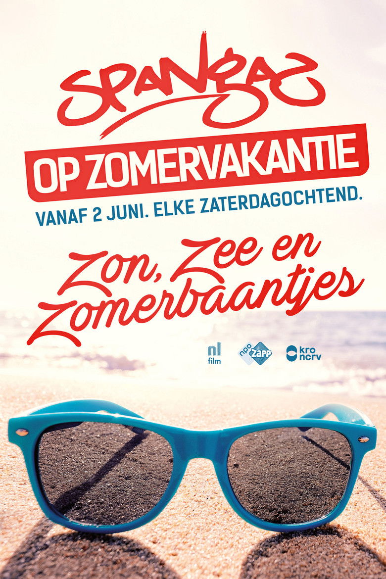 Spangas op Zomervakantie poster background
