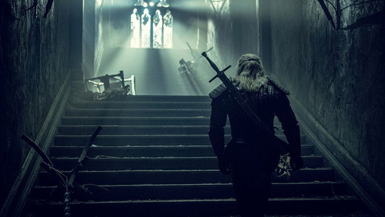 Yennefer summoning magic amidst the chaos