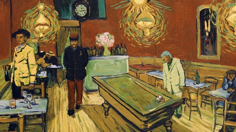 A close-up of Vincent van Gogh’s face, rendered in thick, swirling oil paints, his eyes shadowed with exhaustion and quiet despair.