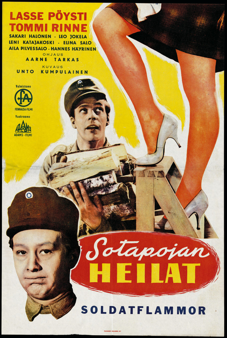 Sotapojan heilat poster background