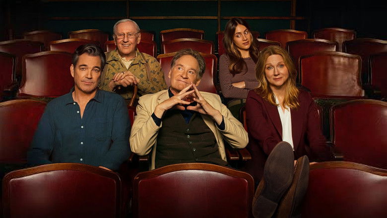 Richard Bean standing on the stage of the small-town theater, looking out at the empty, dusty seats