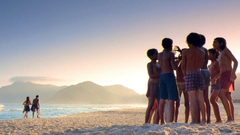 Rocket holding his camera, observing the chaos of his neighborhood