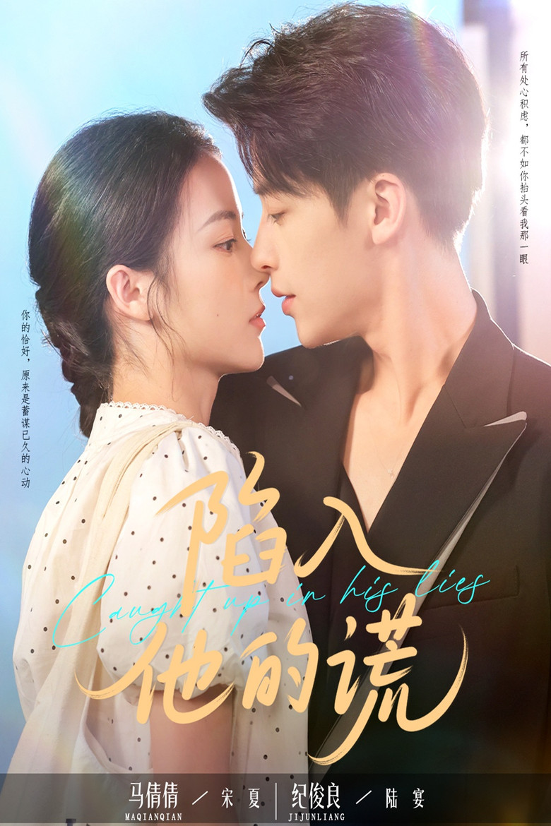 陷入他的谎 poster background