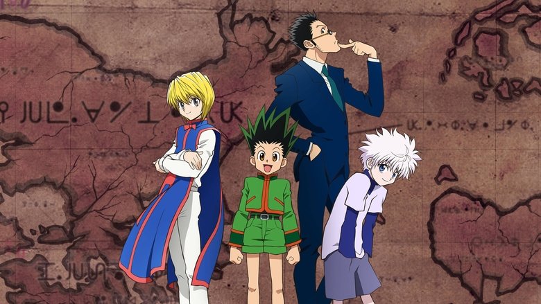 Gon and Killua looking over a vibrant landscape