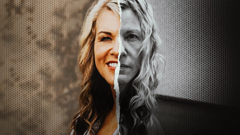 A dimly lit interview room, the camera focused on Lori Vallow Daybell’s face, her expression unreadable, her eyes flickering with something just beneath the surface.