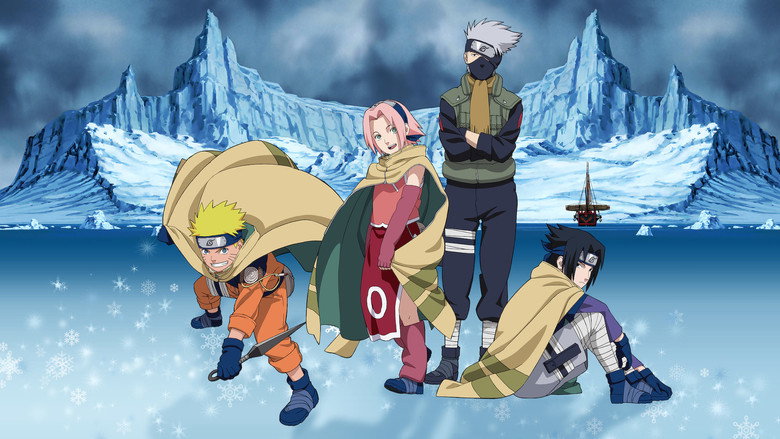 Team 7 treks through a blizzard, their breath visible in the cold air, the icy landscape stretching endlessly around them