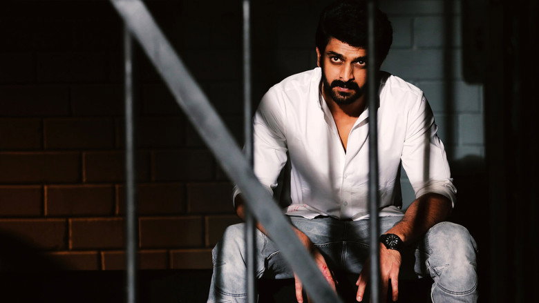 A chaotic street scene in Rajavaram, with Shaurya at the center of the mess, arms flailing as he tries to talk his way out of trouble.