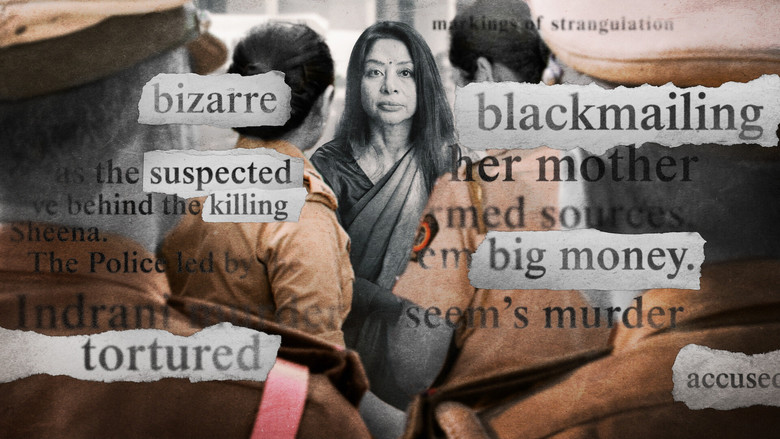 Indrani Mukerjea in a tense interview, her expression caught between defiance and calculation