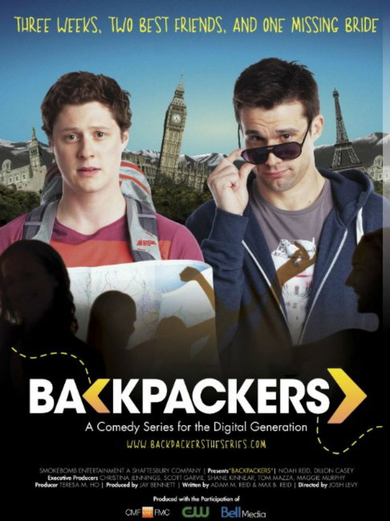 Backpackers poster background