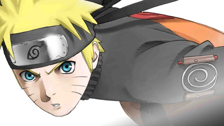 A storm of fire engulfs Konoha as black-clad ninjas descend, their silhouettes sharp against the flames.