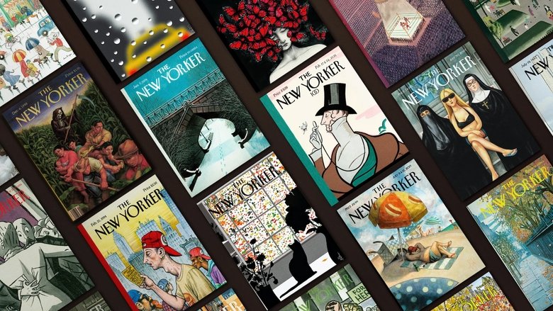 A wall of *The New Yorker* covers stretches into the distance, each one a tiny time capsule of a different era.