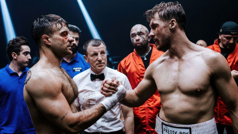 A shot of the protagonist training in a gritty, dim gym environment