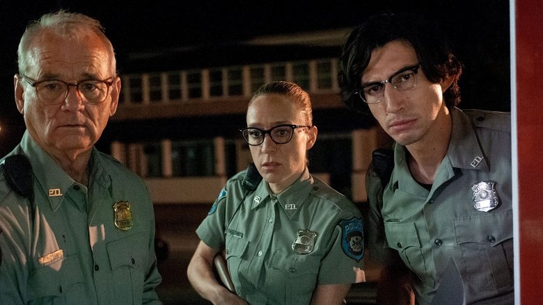 A zombie in a diner shirt stumbles toward a Waffle House, while the living watch with mild curiosity