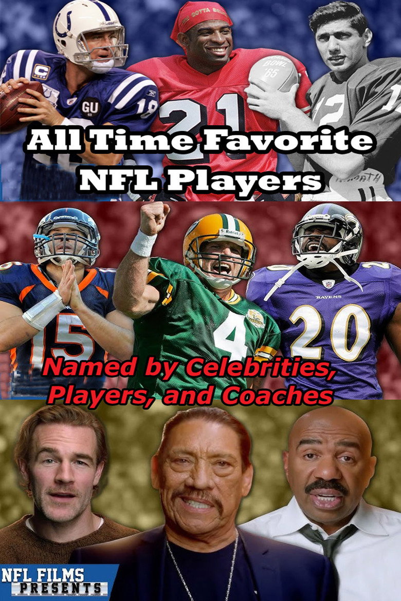 All-Time Favorite NFL Players Named by Celebrities, Players, and Coaches poster background
