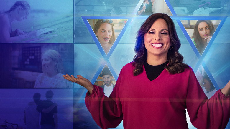 Aleeza Ben Shalom sits across from a nervous-looking participant in a sunlit café, her hands gesturing as she delivers one of her signature rhyming catchphrases.