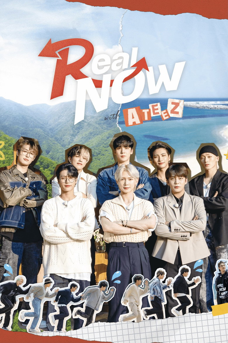 Real NOW with ATEEZ poster background