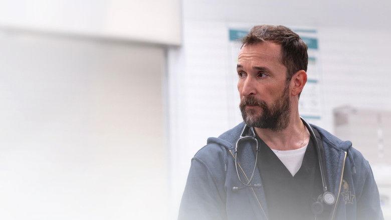 Doctors rushing a patient down the corridor