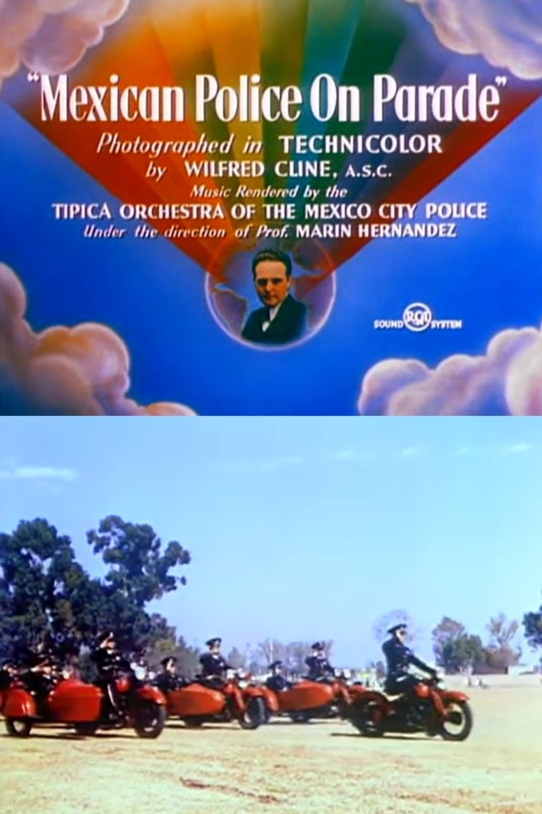 Mexican Police on Parade poster background