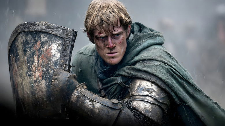 Two figures walking along a dusty road