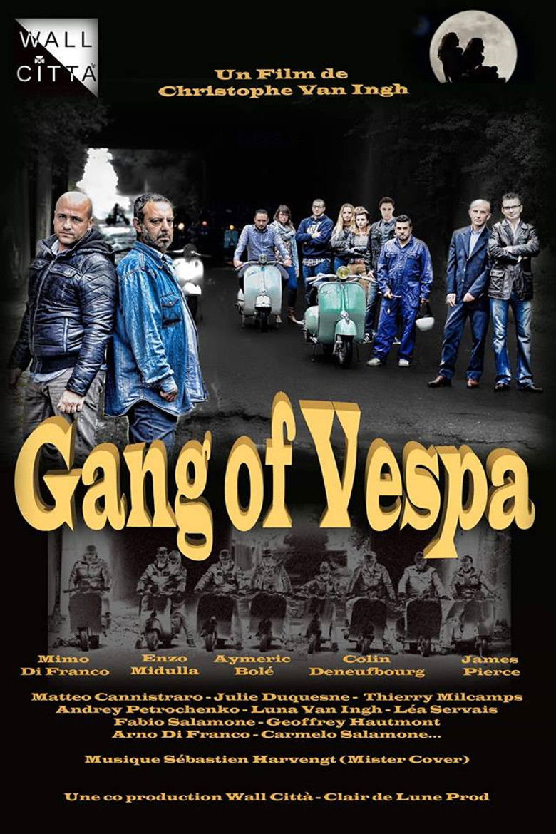 Gang of Vespa poster background