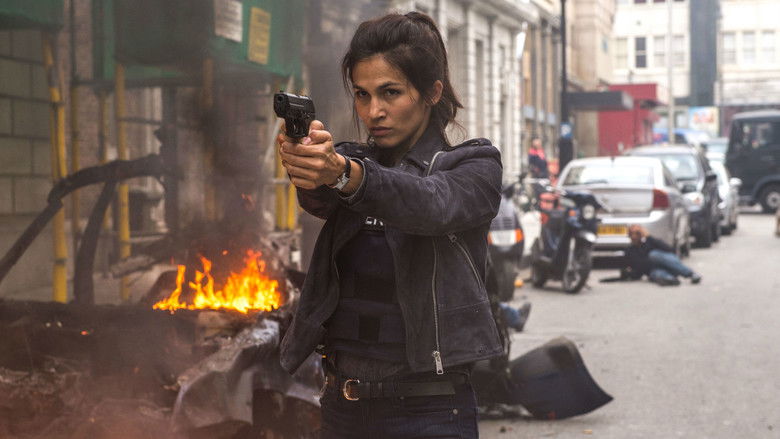 Salma Hayek Pinault commanding a scene with fierce presence